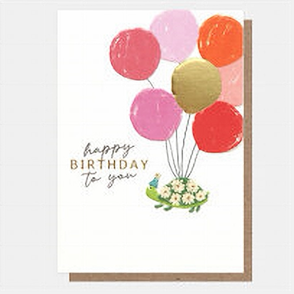 Party Turtle Birthday Card