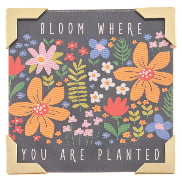 Bloom Where You Are Planted Framed Magnet
