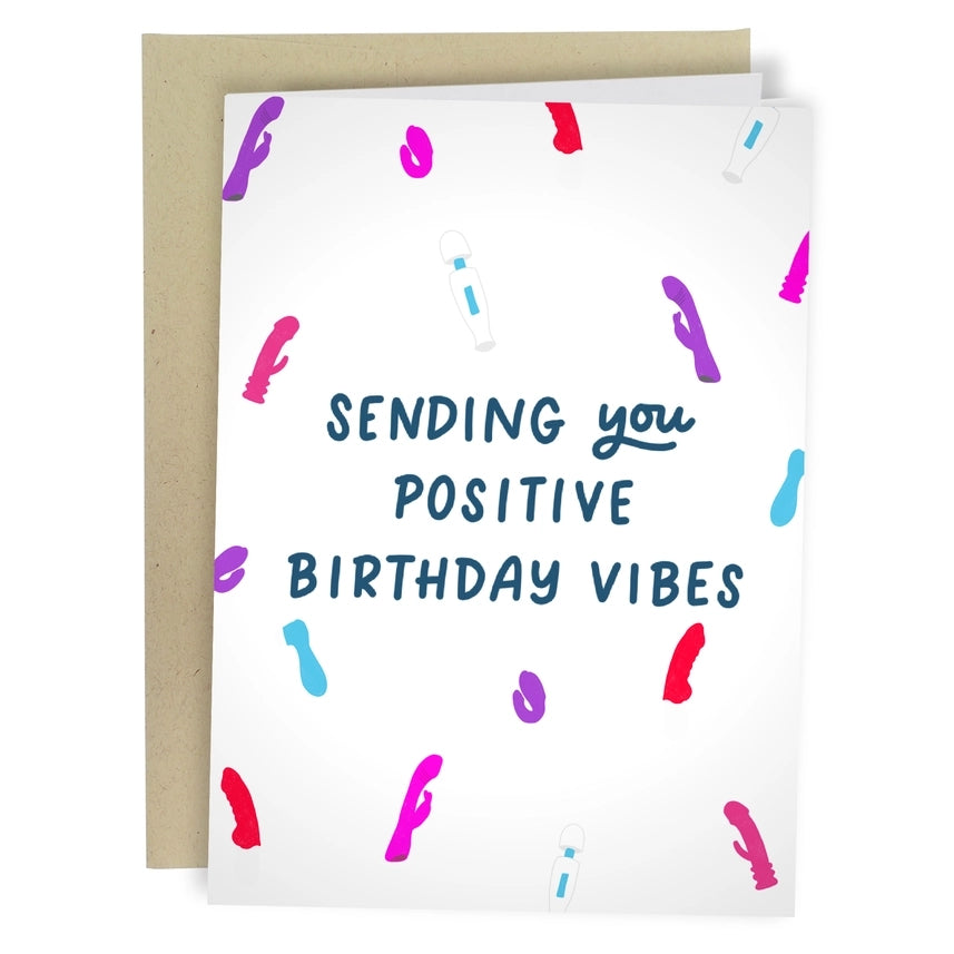 Positive Vibes Birthday Card