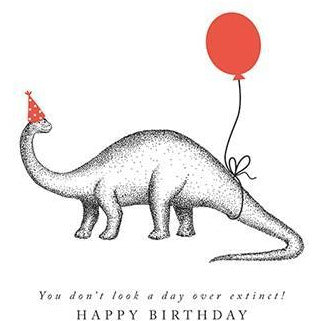 Day Over Extinct Birthday Card