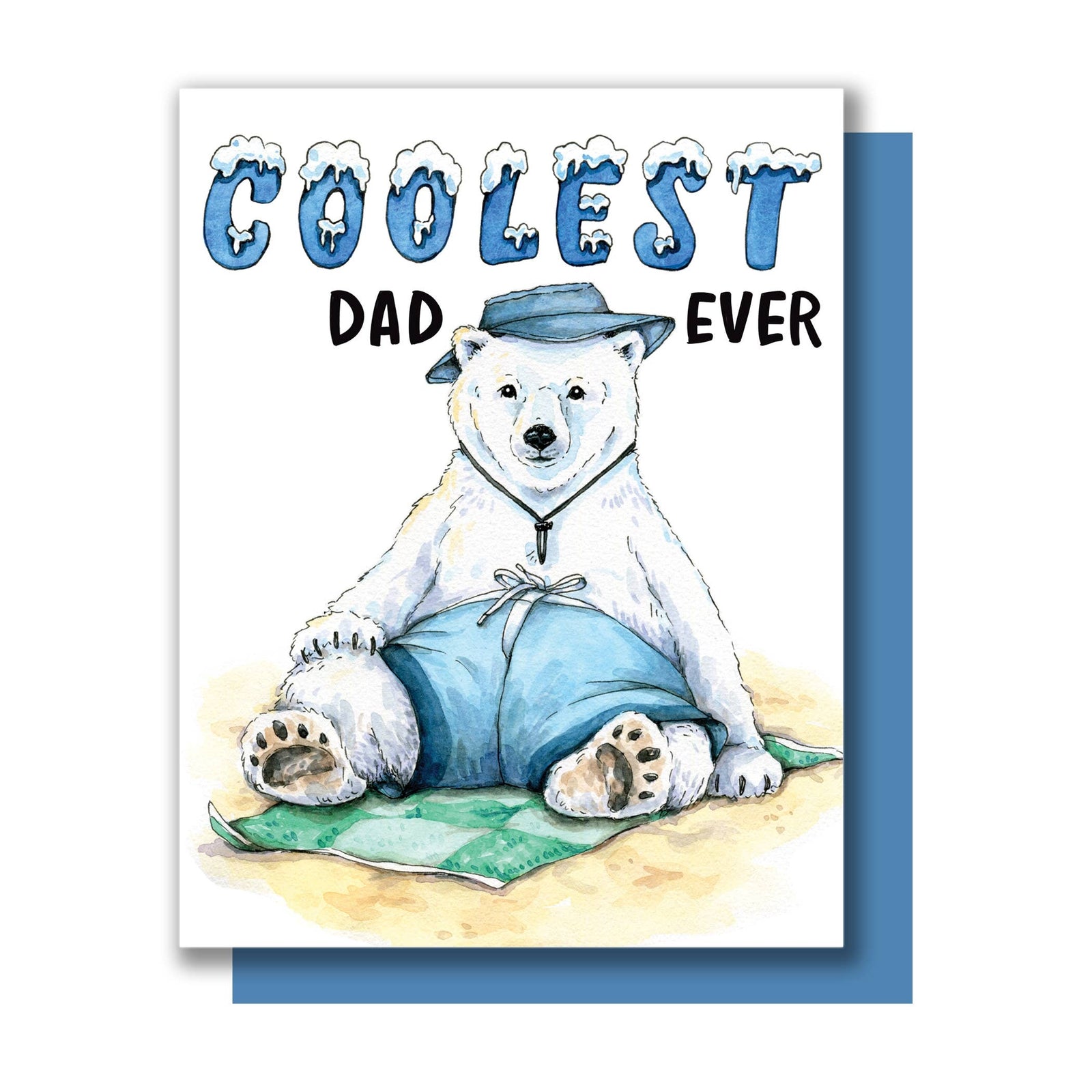 Coolest Polar Bear Father's Day Card