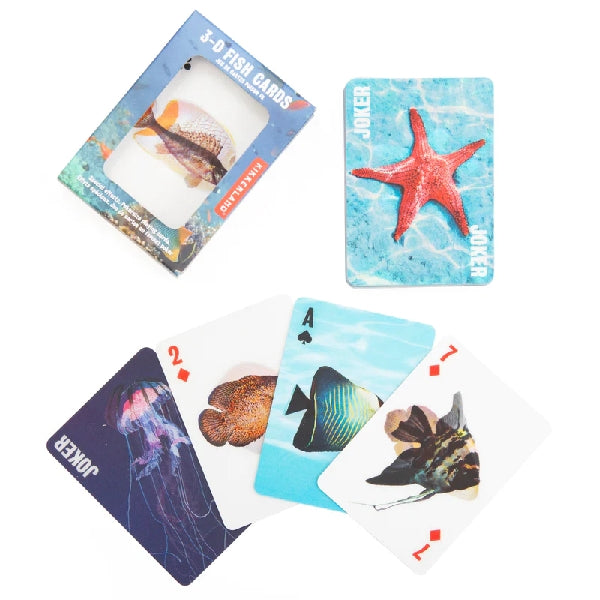 3-D Fish Playing Cards