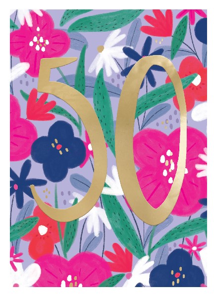50 Age Birthday Card