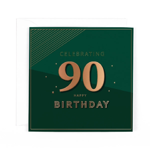 90th Age Birthday Card