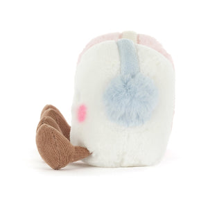 Jellycat Amuseables Toastie Pink And White Marshmallows Plush