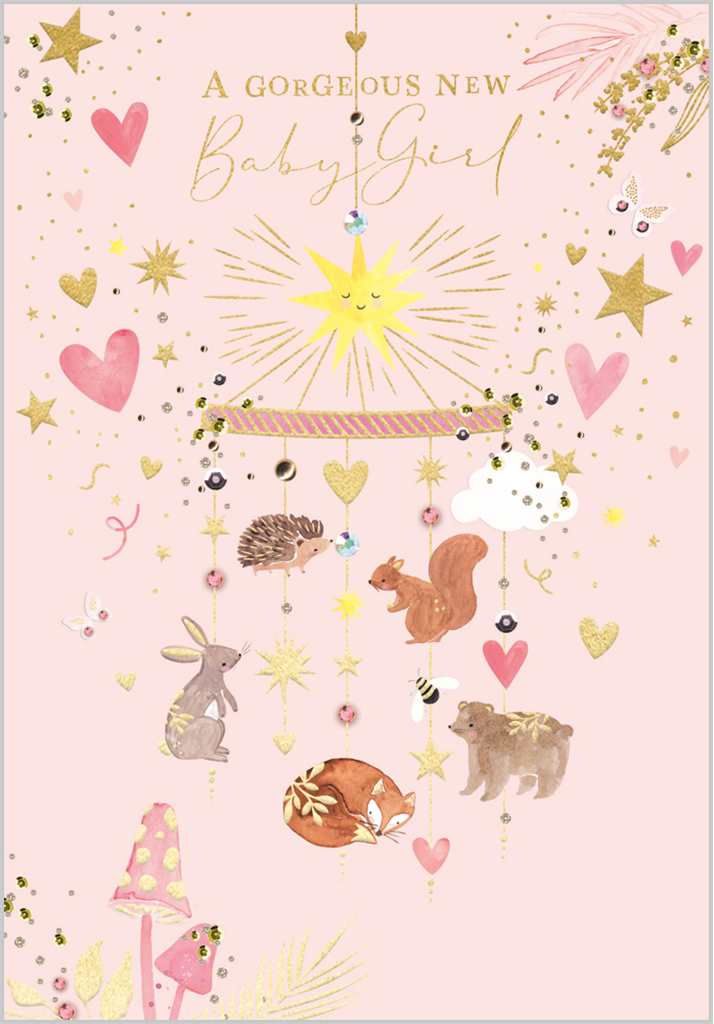 Baby Girl New Baby Card