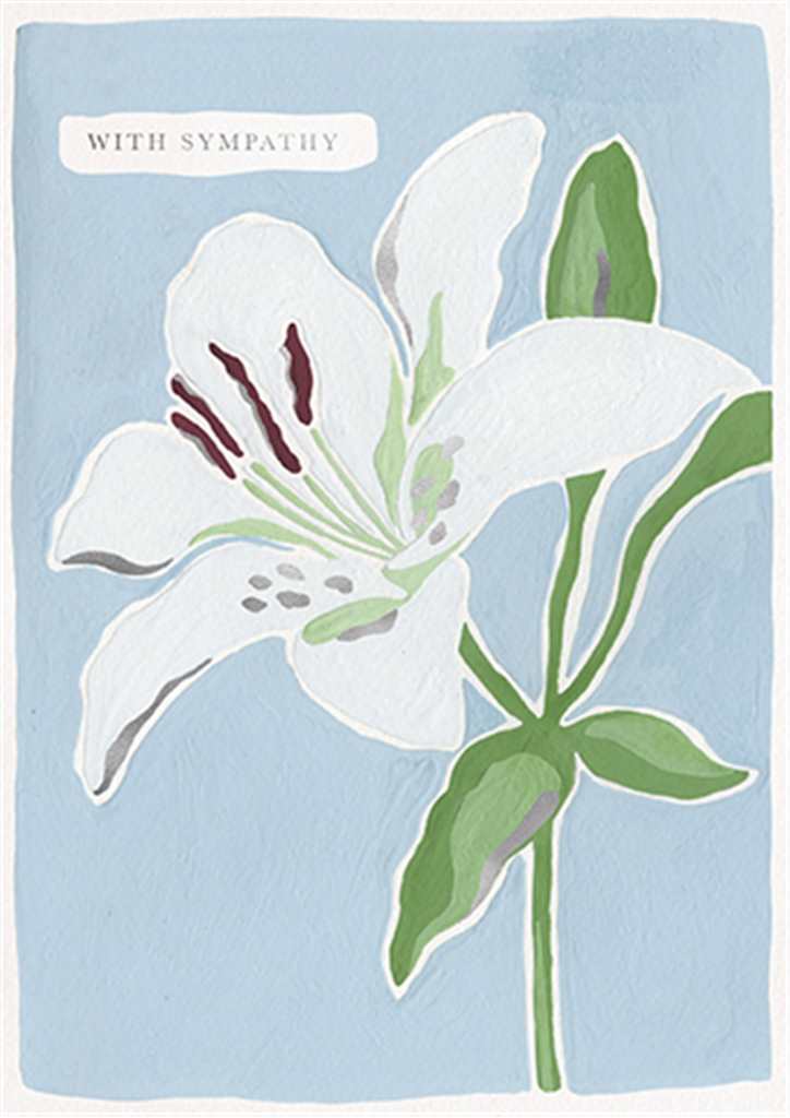 Lily Sympathy Card