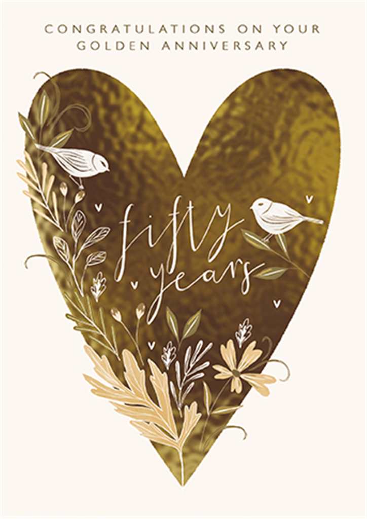 Fifty Years Anniversary Card