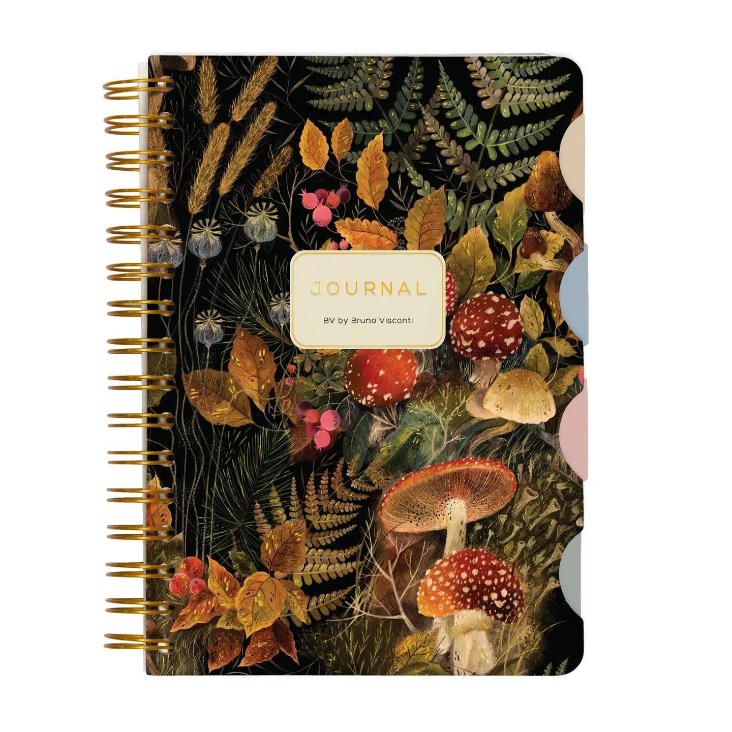 Forest Mushroom Spiral Bound Journal