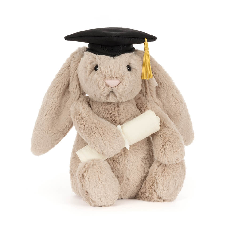 Jellycat Bashful Bunny Grad Outfit Plush