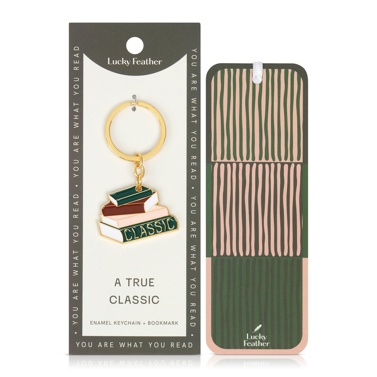 True Classic Bookmark Keychain