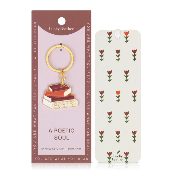 A Poetic Soul Bookmark Keychain | Lucky Feather | The Gifted Type