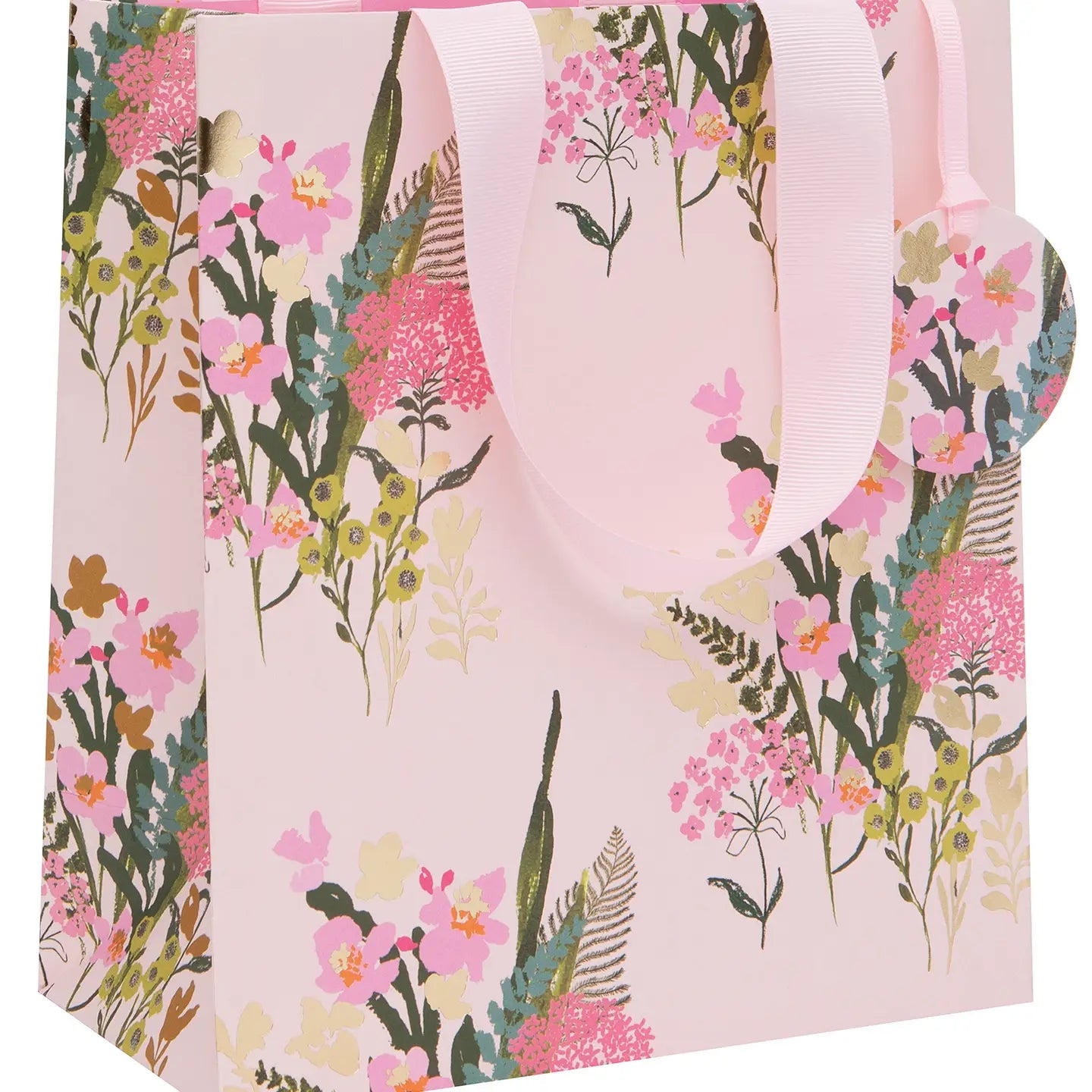 Medium Pretty Pink Floral Gift Bag