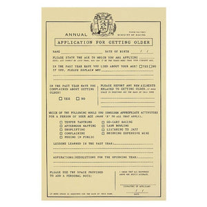 Application For Getting Old Birthday Card