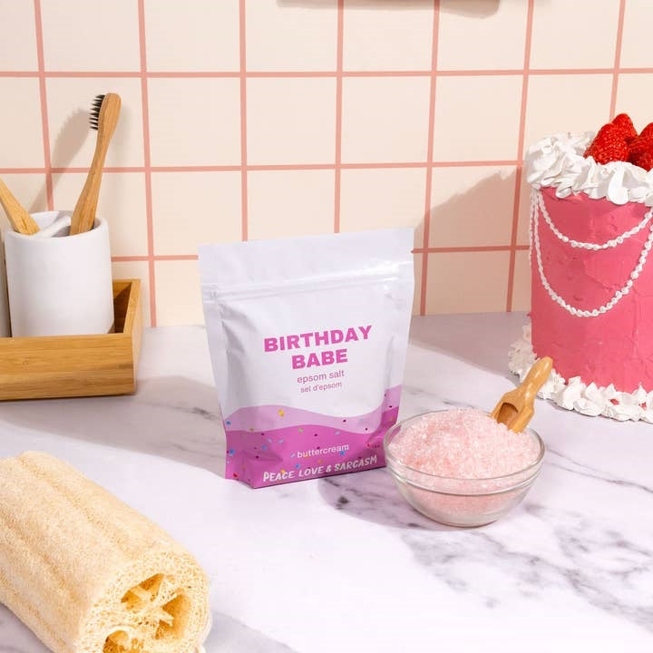 Peace, Love & Sarcasm Epsom Salt Bath Soak | Birthday Babe