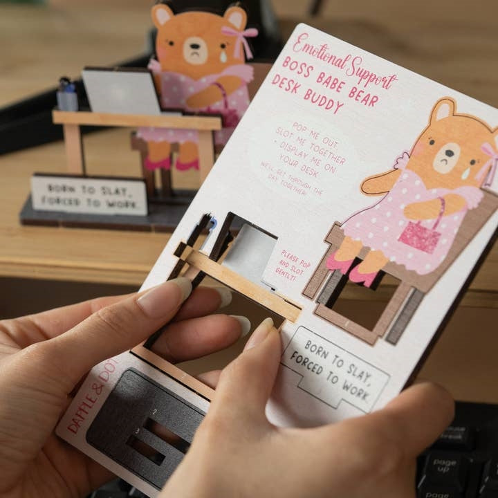 Dapple & Dot Wooden Pop Out Card | Born To Slay