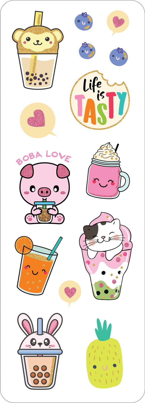 Bubble Tea Sticker Set | Peter Pauper Press | The Gifted Type
