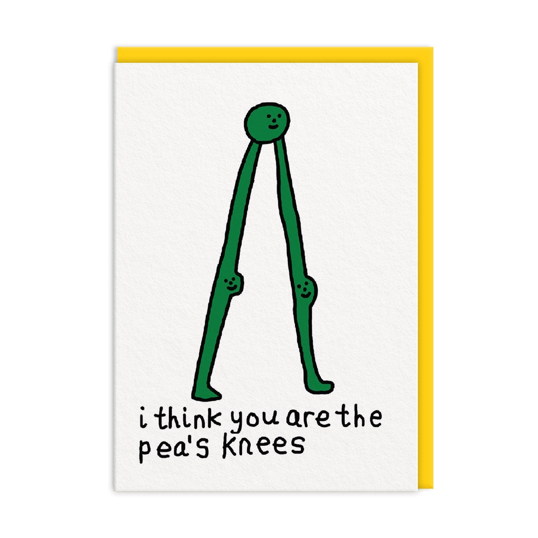 I Think You're The Peas Knees Love Card