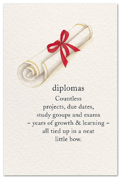 Diplomas Graduation Card