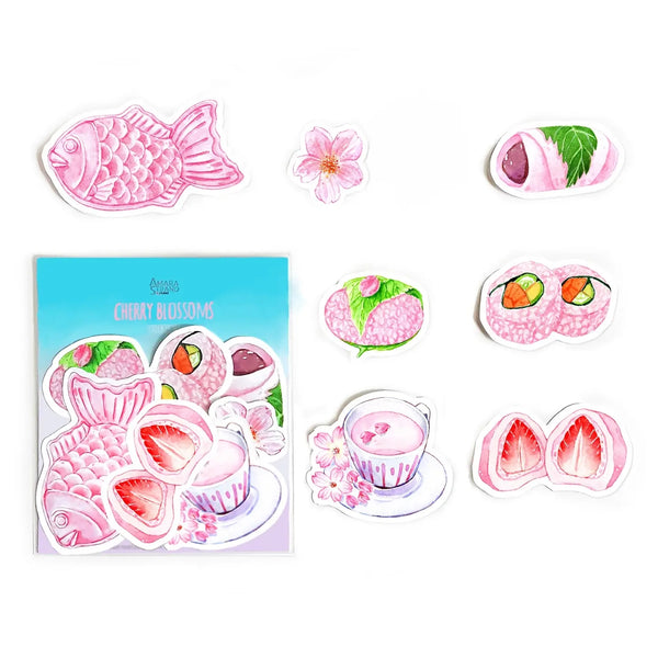 Cherry Blossoms Sticker Set | Stickers | The Gifted Type