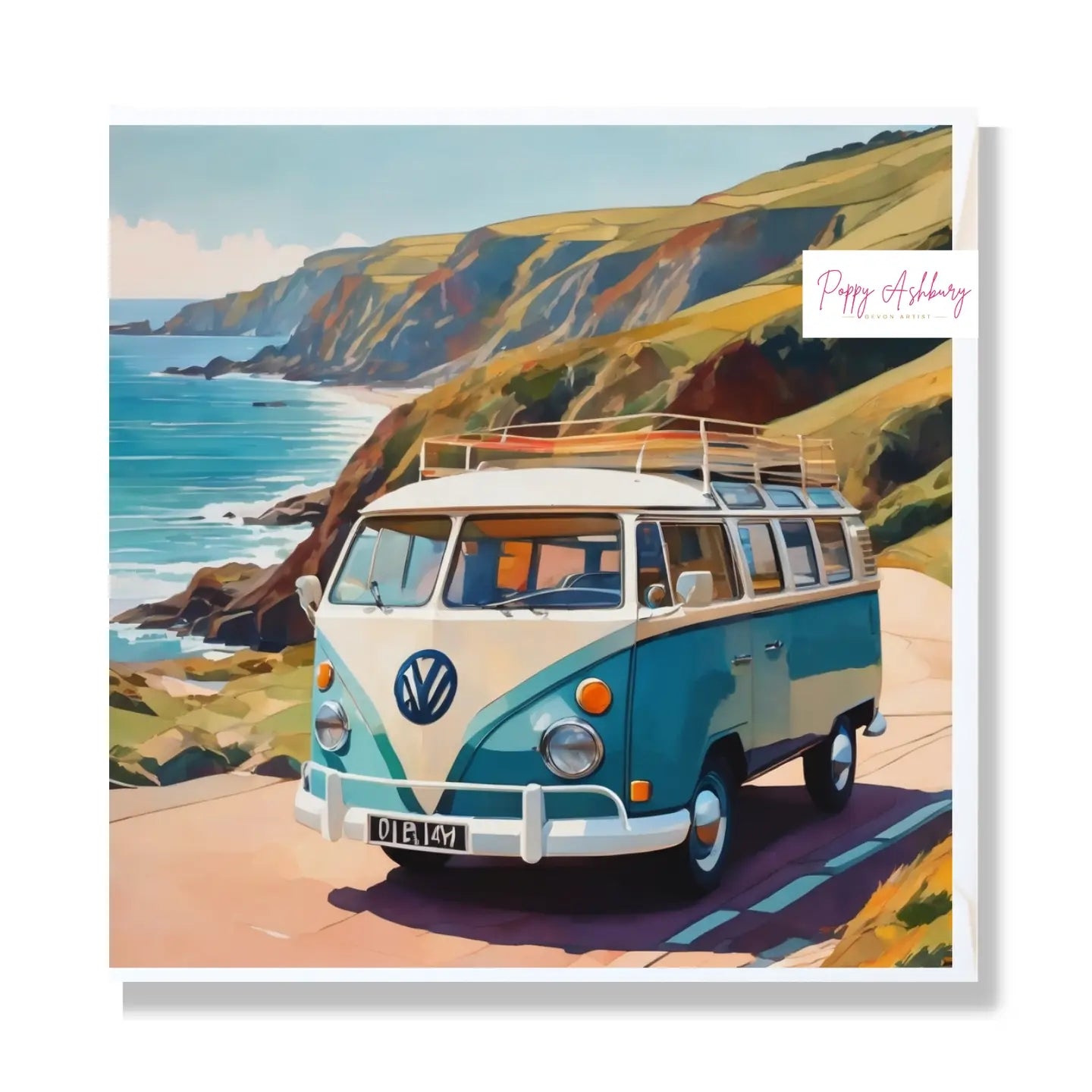 Coastal Escape Blank Art Card