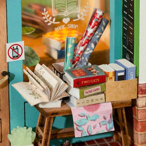 DIY Miniature Dollhouse Kit | Free Time Bookshop