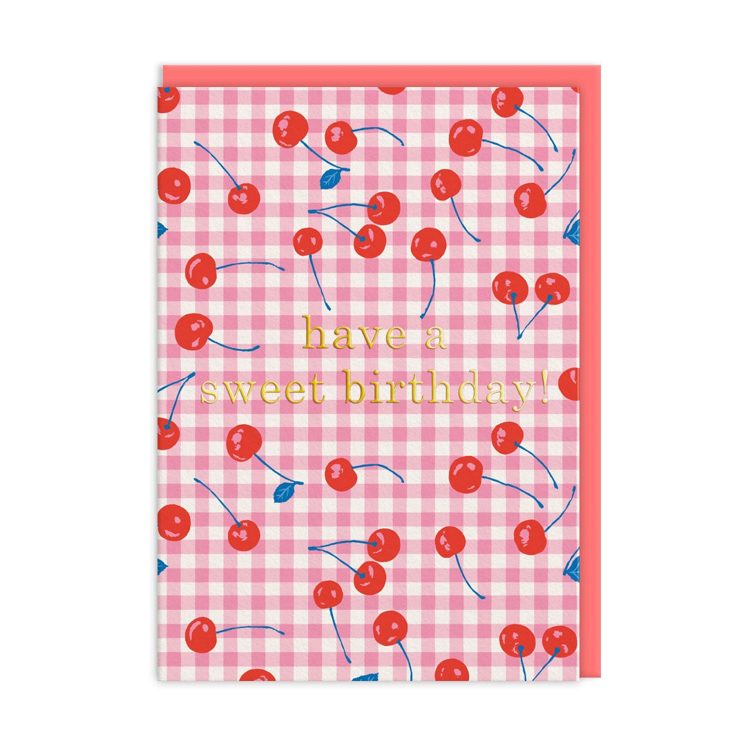Sweet Cherries Birthday Card