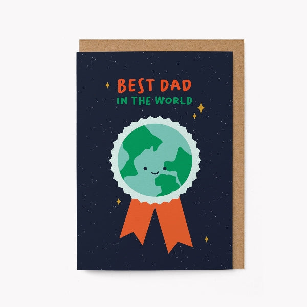 Best Dad In The World Father's Day Card