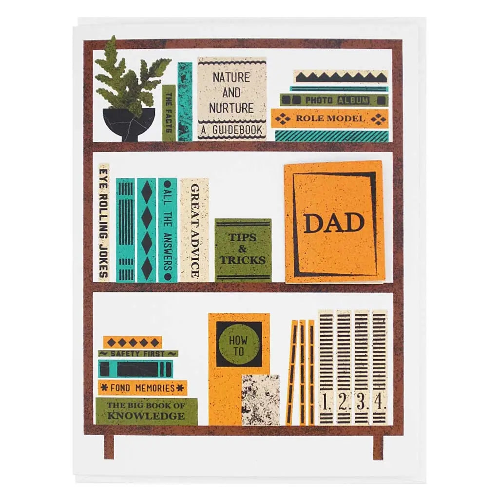 Father's Day Bookshelves Father's Day Card