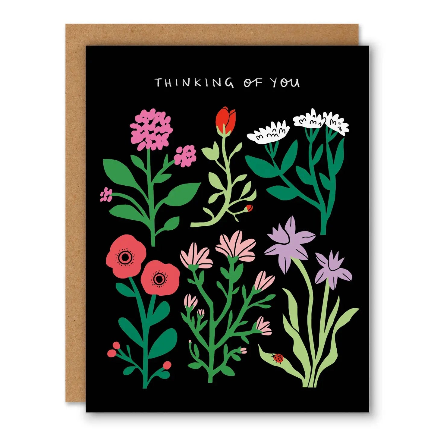 Garden Flowers Sympathy Card