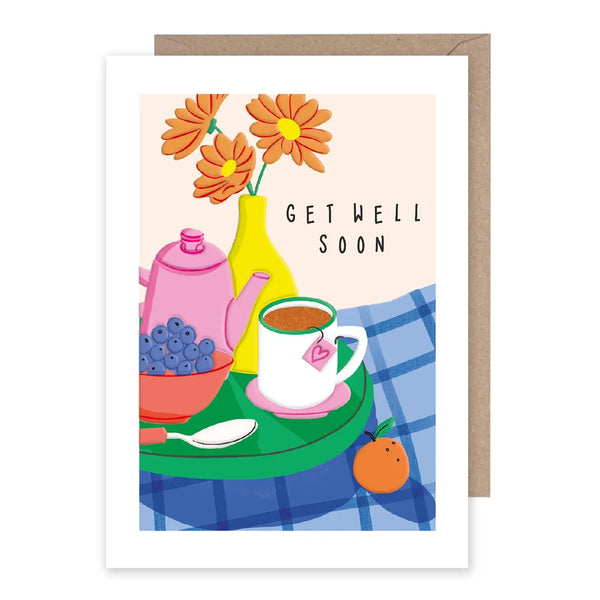 Breakfast Tray Get Well Card | Get Well Soon Cards | The Gifted Type