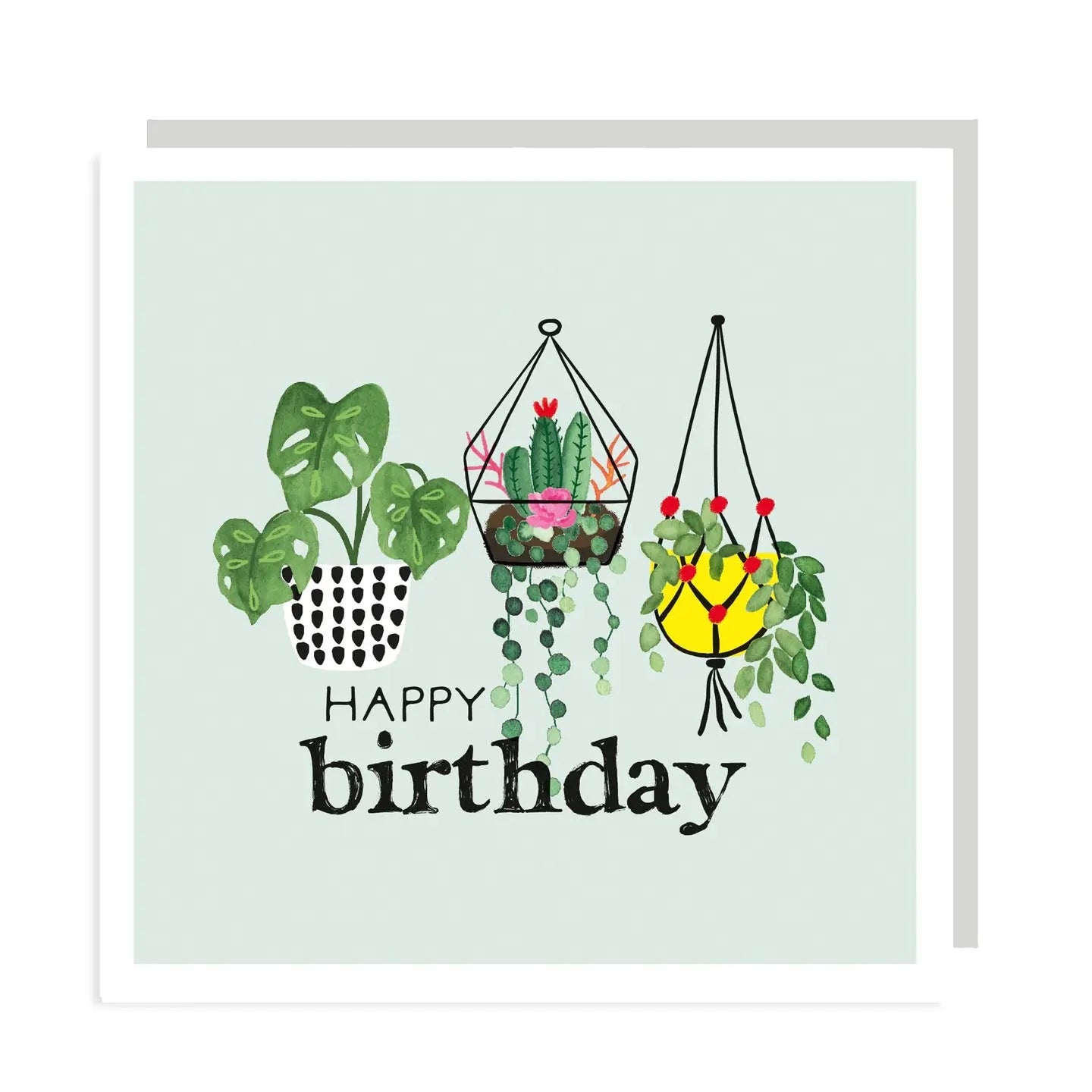 Hanging Plants Birthday Card