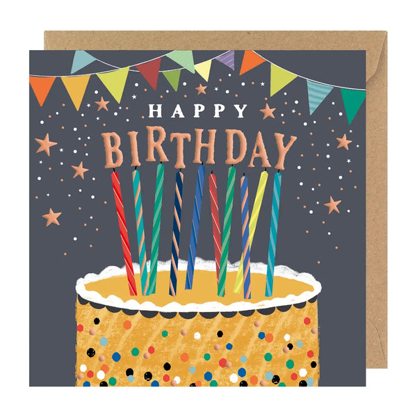Cake With Candles Card | Birthday Cards | The Gifted Type
