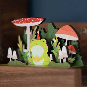 Dapple & Dot Wooden Pop Out Card | Happy Birthday Frog