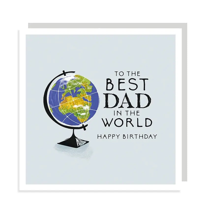 Best Dad In The World Relative Birthday Card