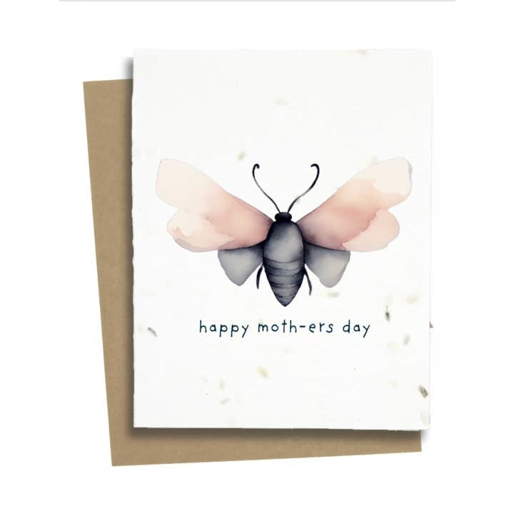 Moth Plantable Mother's Day Card