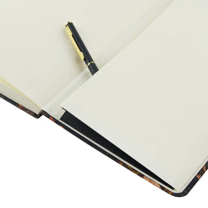 Greens And Flowers Hard Cover Lined Journal