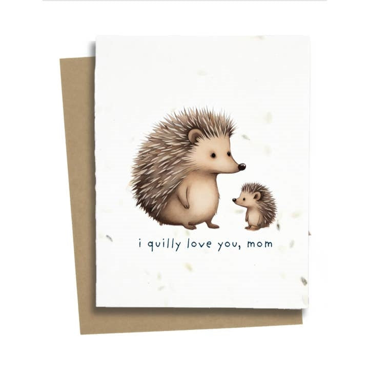 Hedgehog Plantable Mother's Day Card