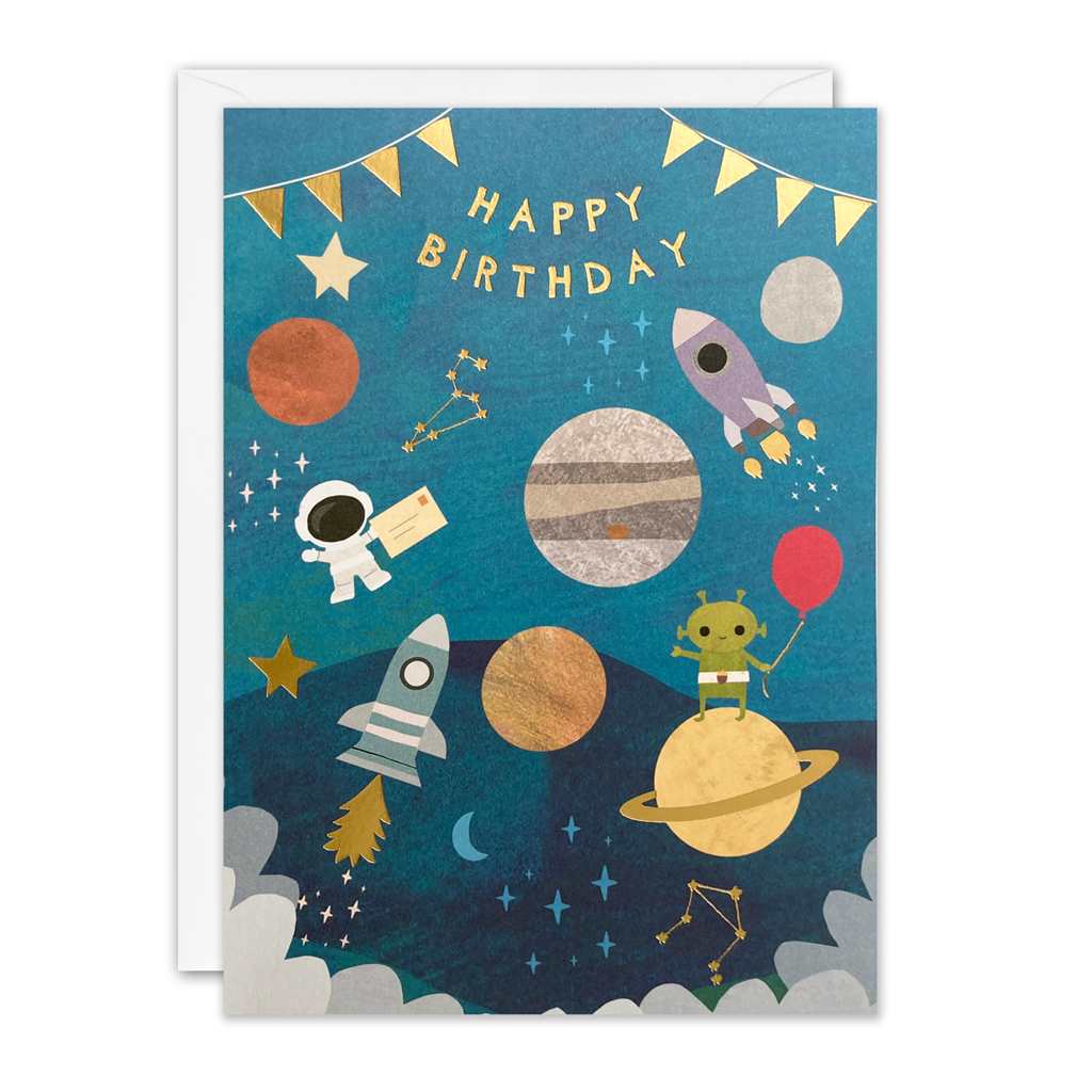 Space Birthday Card