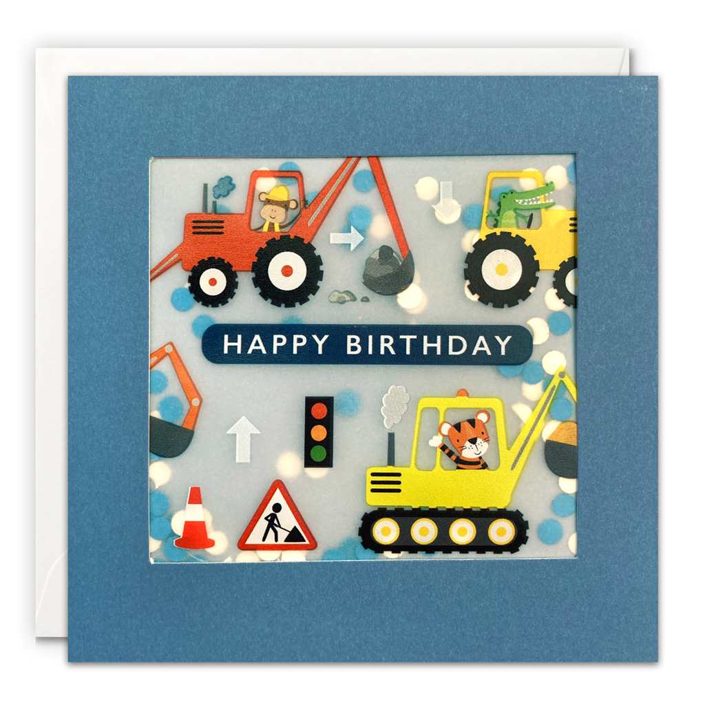 Confetti Construction Birthday Card