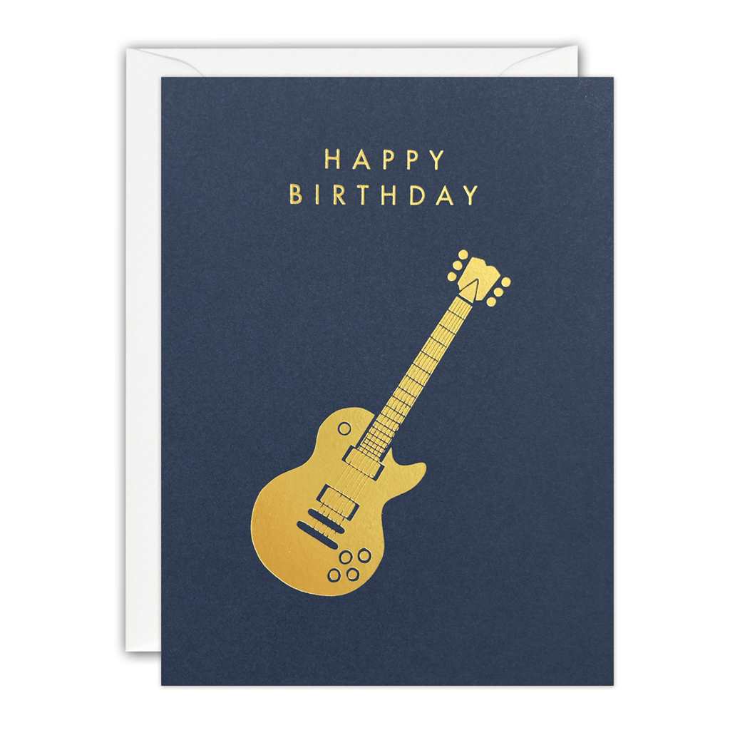Guitar Birthday Card