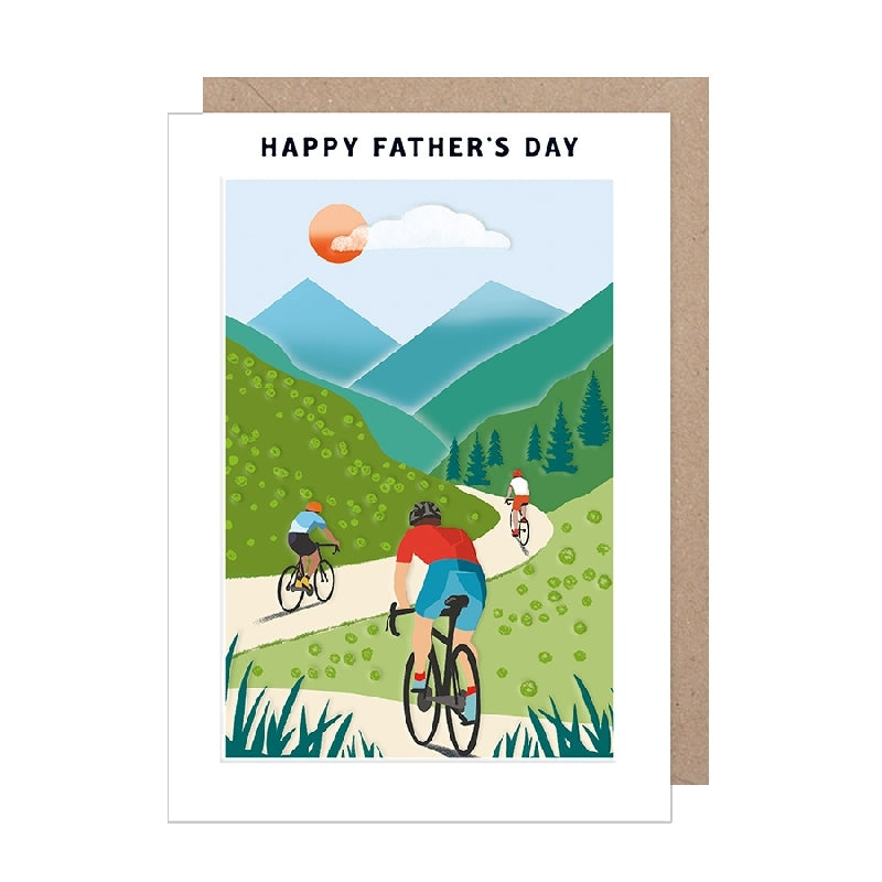 Mountain Cycle Father's Day Card