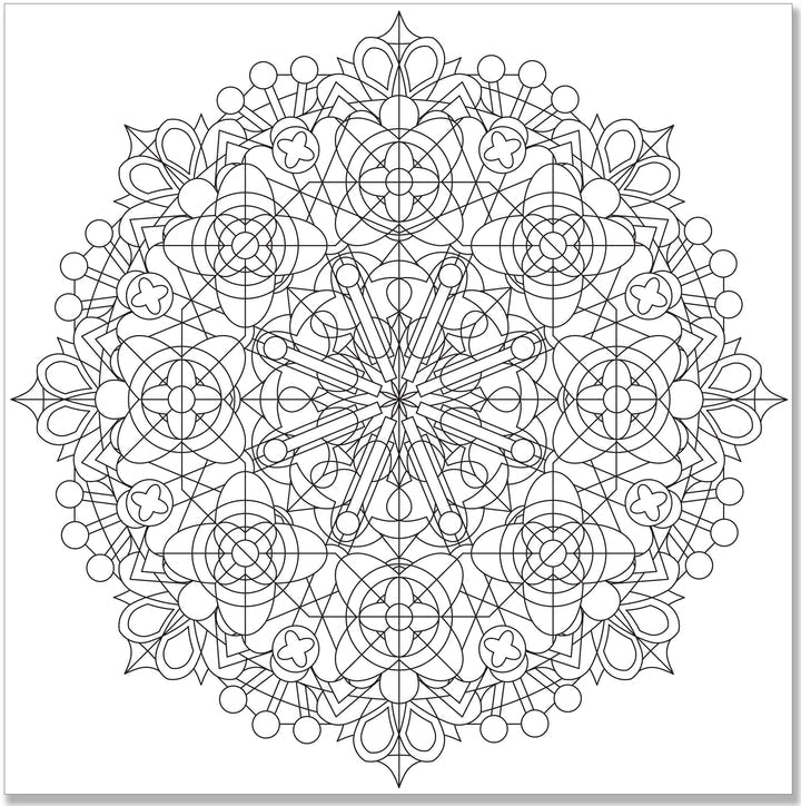 Kaleidoscope Designs Colouring Book
