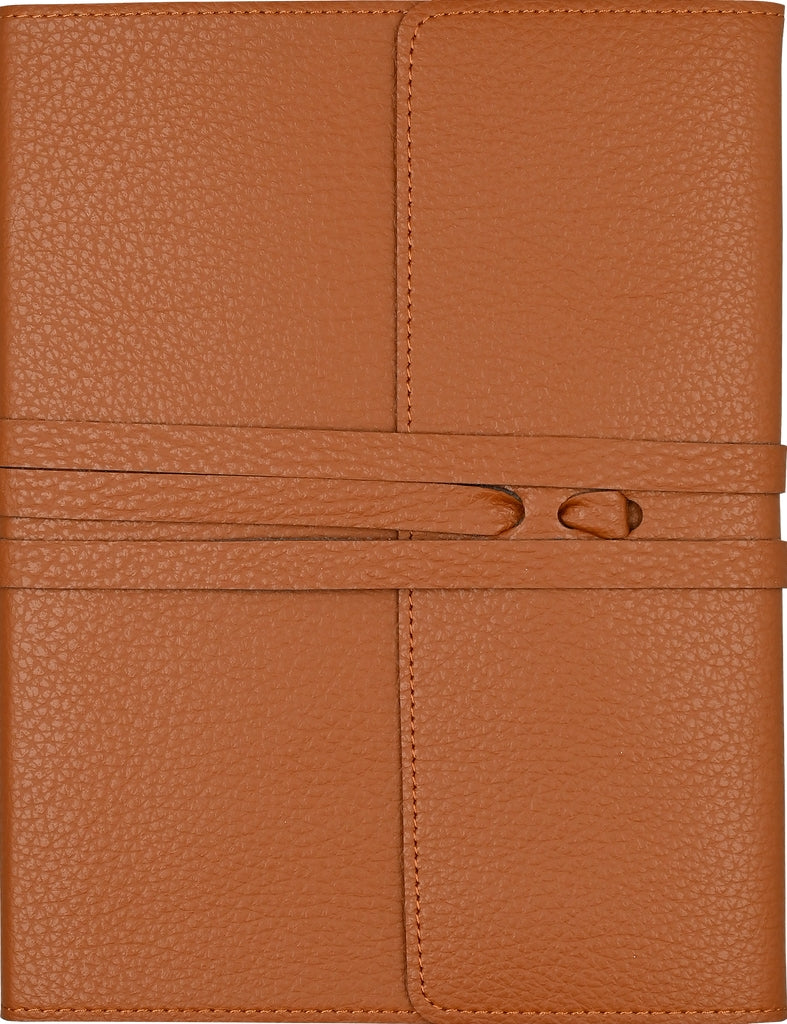 Antique Vegan Leather Wrap Journal