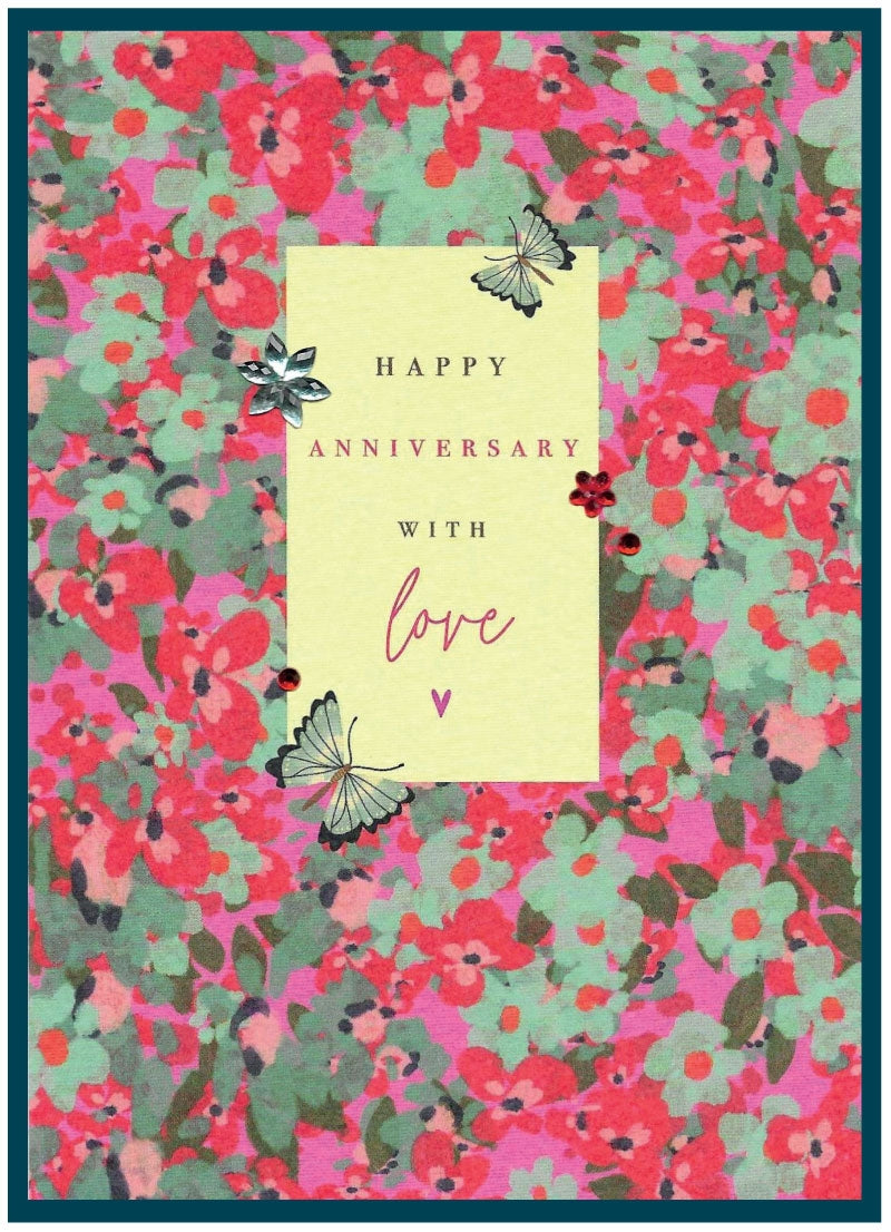 Butterflies Anniversary Card