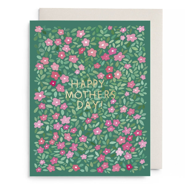 Green Petals Mother's Day Card SP579