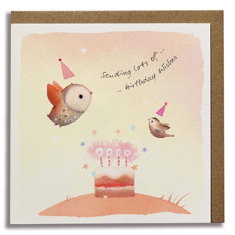 Owl Wishes Birthday Card