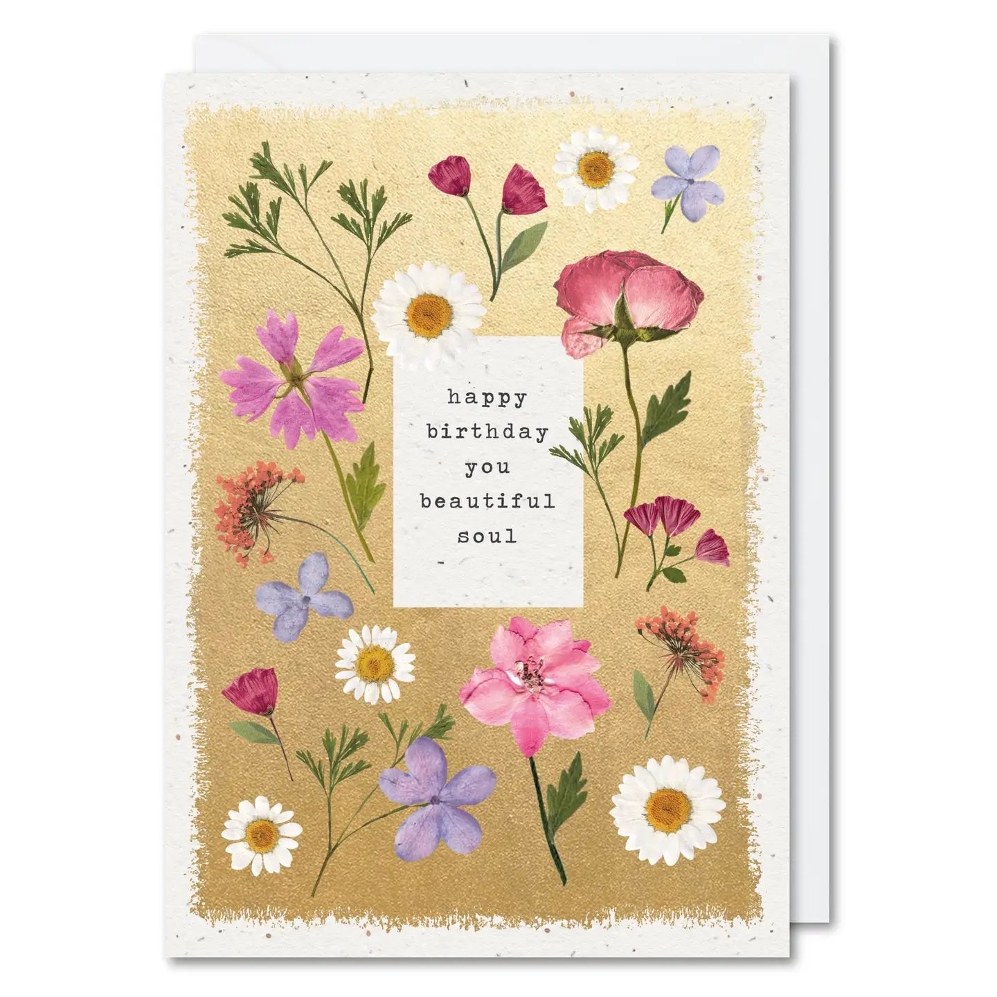 Pressed Flowers Birthday Card