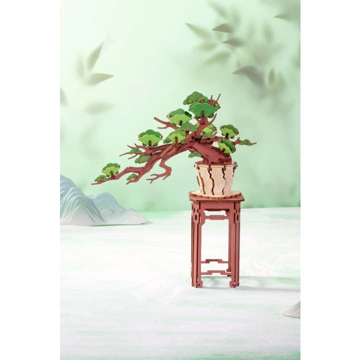 DIY 3D Wooden Puzzle | Evergreen Pine Bonsai