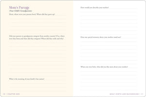 Mom's Story Keepsake Memory Journal